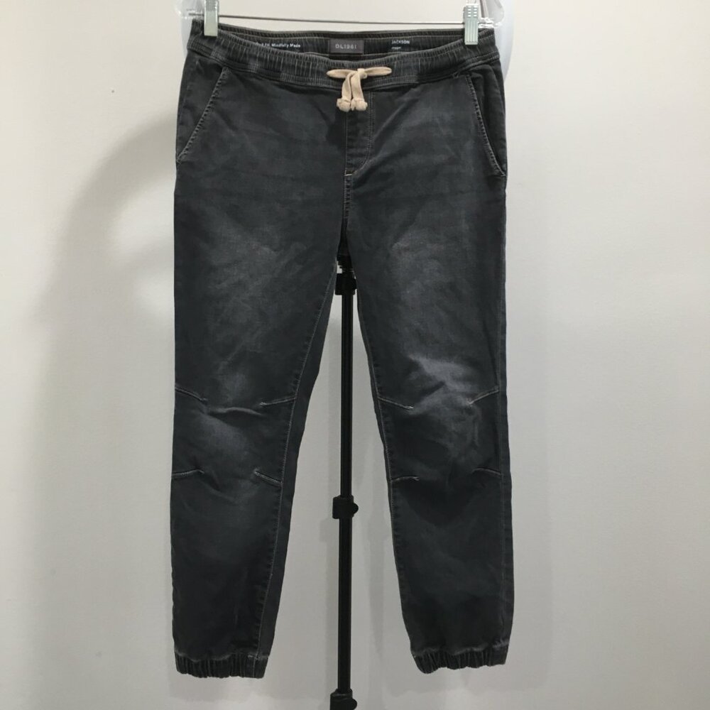 DL1961 Dark Gray JACKSON Pull On Drawstring Jogger Jeans